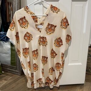 Adrienne LSU Tiger Print Top